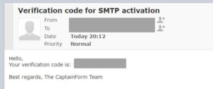 JM Support Návod pre nastavenie CaptainForm a SMTP